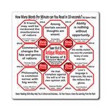 Week/Team 18 of 52 How Fast Can You Read Magnetic Wisdoms Stick Around @Stop2Think.com