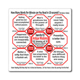 Week/Team 49 of 52 How Fast Can You Read Magnetic Wisdoms Stick Around @Stop2Think.com