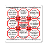 Week/Team 40 of 52 How Fast Can You Read Magnetic Wisdoms Stick Around @Stop2Think.com