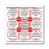 Week/Team 46 of 52 How Fast Can You Read Magnetic Wisdoms Stick Around @Stop2Think.com