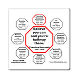 Believe you can and you're halfway there.  -  Theodore Roosevelt  1858 - 1919 - Magnetic Wisdoms