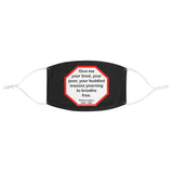 Give me your tired, your poor, your huddled masses yearning to breathe free.  -  Emma Lazarus  1849 - 1887  - B4Uspeak Make a Statement Fabric Face Mask blk