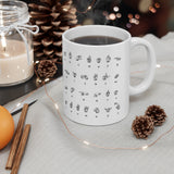 ASL Alphabet Numbers - Drink Wisely in MugWisdom - Ceramic  11oz cup - MW-ASL