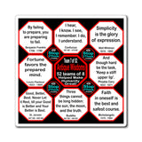 Team 7 of 52 Antique Magnetic Wisdoms Stick Around