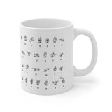 ASL Alphabet Numbers - Drink Wisely in MugWisdom - Ceramic  11oz cup - MW-ASL
