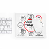 Friendship multiplies the good of life and divides the evil.    -  Baltasar Gracian  1601 - 1658  -  Pretty Witty Mousepads Stop2Think