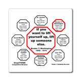 If you want to lift yourself up, lift up someone else.  -  Booker T. Washington  1856 - 1915 - Magnetic Wisdoms