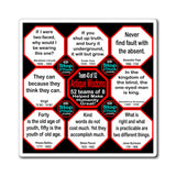 Team 43 of 52 Antique Magnetic Wisdoms Stick Around