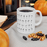 ASL Alphabet Numbers - Drink Wisely in MugWisdom - Ceramic  11oz cup - MW-ASL