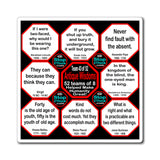 Team 43 of 52 Antique Magnetic Wisdoms Stick Around