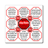 Team 16 of 52 Antique Magnetic Wisdoms Stick Around