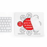 I'd like to grow very old as slowly as possible.  -  Charles Lamb  1775 - 1834  -  Pretty Witty Mousepads Stop2Think - S2T-16.7