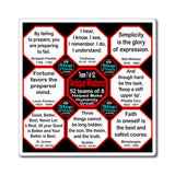 Team 7 of 52 Antique Magnetic Wisdoms Stick Around