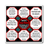 Team 43 of 52 Antique Magnetic Wisdoms Stick Around