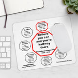 Believe you can and you're halfway there.  -  Theodore Roosevelt  1858 - 1919  -  Pretty Witty Mousepads Stop2Think