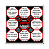 Team 36 of 52 Antique Magnetic Wisdoms Stick Around