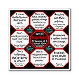 Team 11 of 52 Antique Magnetic Wisdoms Stick Around