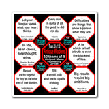 Team 33 of 52 Antique Magnetic Wisdoms Stick Around