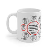 Always forgive your enemies - nothing annoys them so much.  -  Oscar Wilde  1854 - 1900 - Drink Wisely in MugWisdom - Ceramic  11oz cup - MW-12.7