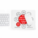 What kills a skunk is the publicity it gives itself.  -  Abraham Lincoln 1806 – 1865  -  Pretty Witty Mousepads Stop2Think - S2T-16.6