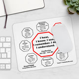 I hear, I know. I see, I remember. I do, I understand. -  Confucius  551 BC - 479 BC  -  Pretty Witty Mousepads Stop2Think