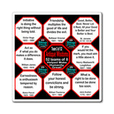 Team 3 of 52 Antique Magnetic Wisdoms Stick Around