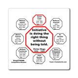 Initiative is doing the right thing without being told.  -  Victor Hugo  1802 – 1885 - Magnetic Wisdoms