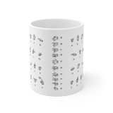 ASL Alphabet Numbers - Drink Wisely in MugWisdom - Ceramic  11oz cup - MW-ASL