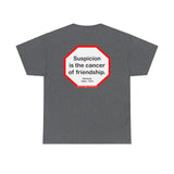 s2t- Suspicion is the cancer of friendship.  -  Petrarch  1304 - 1374