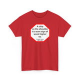 A chip on the shoulder is a sure sign of wood higher up.   -  Brigham Young  1801 - 1877 - blkshrt - S2T