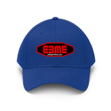 E3ME@Stop2Think.com (Red) Encourages, Educates and Entertains with Motivational Education!  Unisex Twill Hat