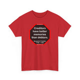 Creditors have better memories than debtors.  -  Benjamin Franklin 1706 - 1790