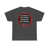 Creditors have better memories than debtors.  -  Benjamin Franklin 1706 - 1790