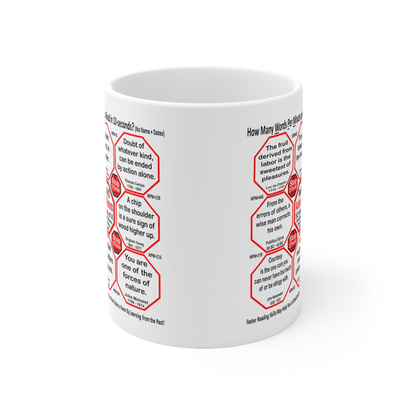 How Fast Can You Read Mug Wisdoms?   ...Teams 24+29 of 52   - Drink Wisely at Stop2Think.com