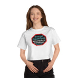Copy of Copy of SocialEqualiTees because... We All Are Equal. We All Are Colored People.  We All Are Us. We All Are Me. - Champion Women's Heritage Cropped T-Shirt
