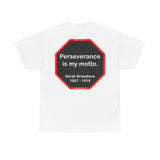 S2TBQM- Perseverance is my motto. - Sarah Breedlove  1867 - 1919