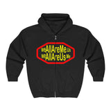 WeAllAreMe.us Zip Hoodie — Bold Retro Logo Full-Zip Sweatshirt