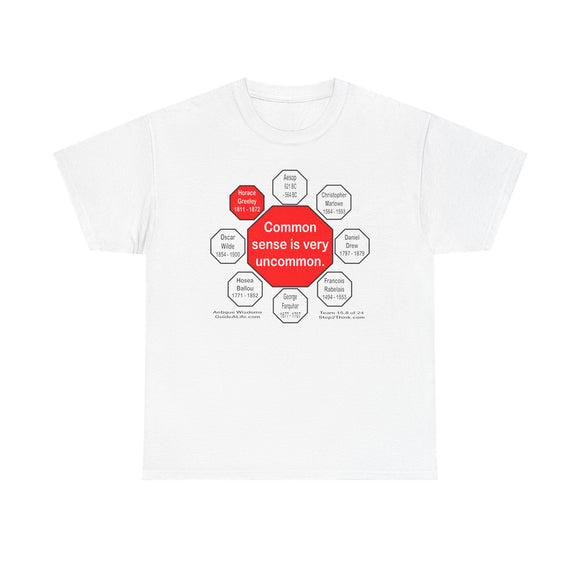 Common sense is very uncommon.  -  Horace Greeley  1811 - 1872  - RS2T - RW-15.8