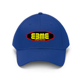 E3ME@Stop2Think.com (Yellow) Encourages, Educates and Entertains with Motivational Education!  Unisex Twill Hat