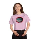 Copy of Copy of SocialEqualiTees because... We All Are Equal. We All Are Colored People.  We All Are Us. We All Are Me. - Champion Women's Heritage Cropped T-Shirt