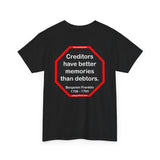 Creditors have better memories than debtors.  -  Benjamin Franklin 1706 - 1790