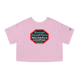 Copy of Copy of SocialEqualiTees because... We All Are Equal. We All Are Colored People.  We All Are Us. We All Are Me. - Champion Women's Heritage Cropped T-Shirt