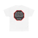 He who sells what isn't his'n, Must buy it back or go to prison.  -  Daniel Drew  1797 - 1879