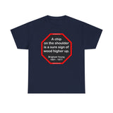 A chip on the shoulder is a sure sign of wood higher up.   -  Brigham Young  1801 - 1877 - S2T