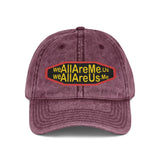 Vintage Embroidered Cap with 'we All Are Us' Text, Unisex Retro Hat, Adjustable Dad Hat, Perfect Gift for Friends, Summer Style