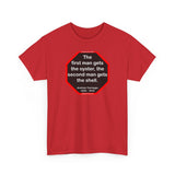 The first man gets the oyster, the second man gets the shell.  -  Andrew Carnegie  1835 - 1919