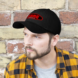 E3ME@Stop2Think.com (Red) Encourages, Educates and Entertains with Motivational Education!  Unisex Twill Hat