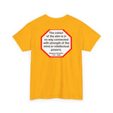 S2TBQM- The color of the skin is in no way connected with strength of the mind or intellectual powers.   -   Benjamin Banneker  1731 - 1806 - blk shrt