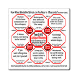 Week/Team 52 of 52 How Fast Can You Read Magnetic Wisdoms Stick Around @Stop2Think.com