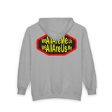 WeAllAreMe.us Zip Hoodie — Bold Retro Logo Full-Zip Sweatshirt